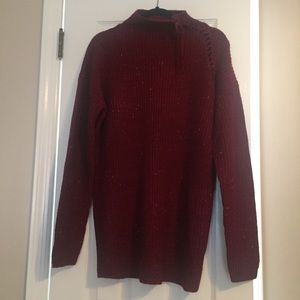 NWT Women’s maroon color cozy sweater size Large